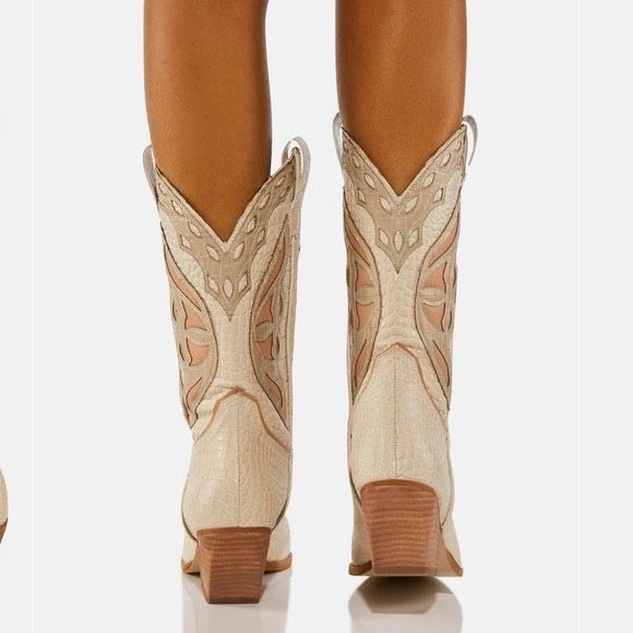 🔥NOT AVAILABLE 🔥Steve Madden by Free People Wynter Cowboy Boots - Picture 4 of 12